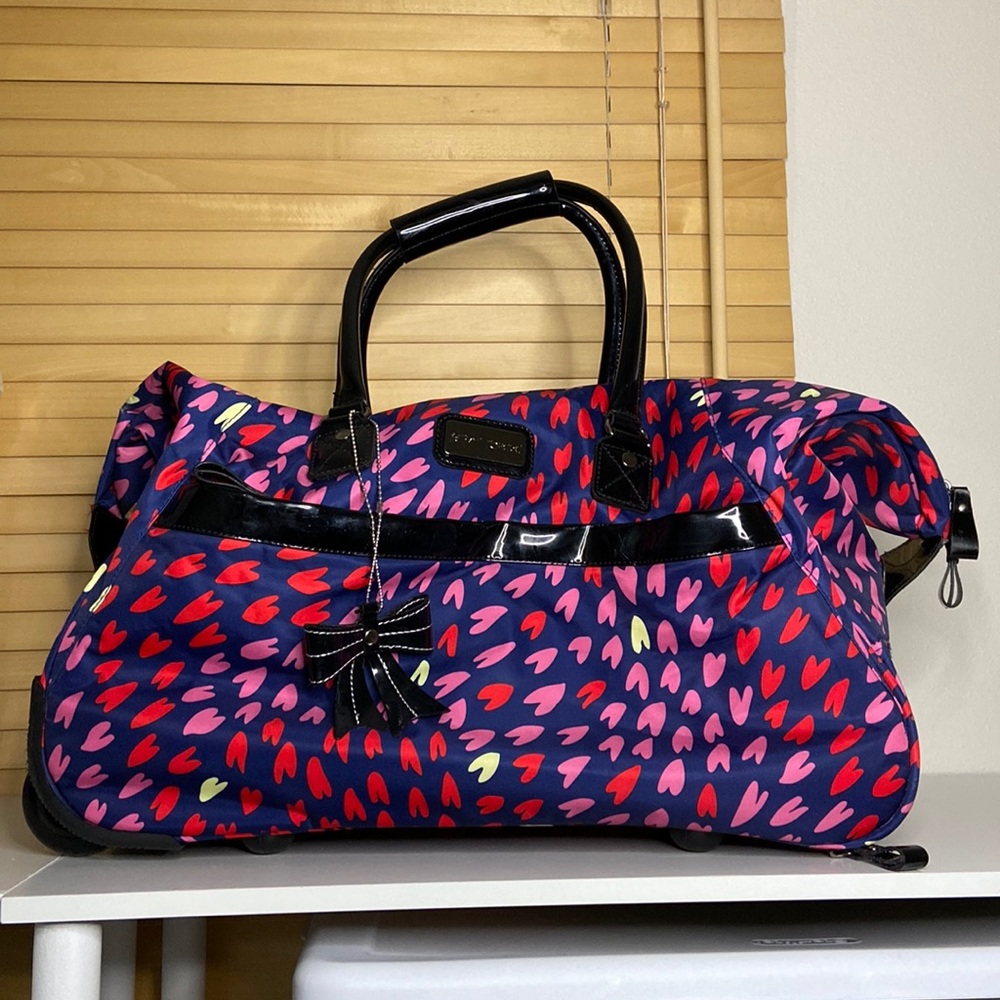 Betsey Johnson Luggage rolling cart carry on